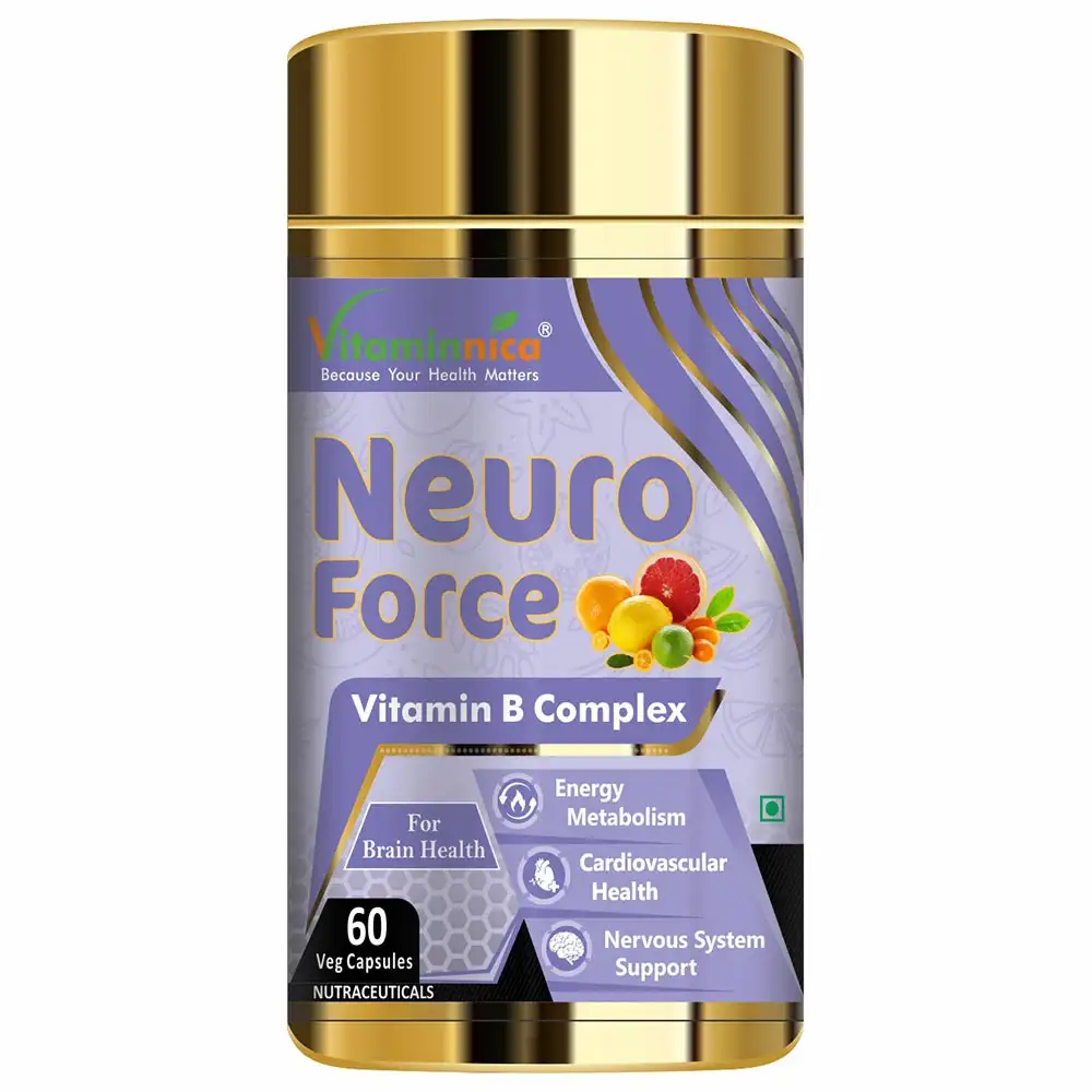 Vitaminnica Neuro Force Vitamin B Complex,  60 veggie capsule(s)  Unflavoured