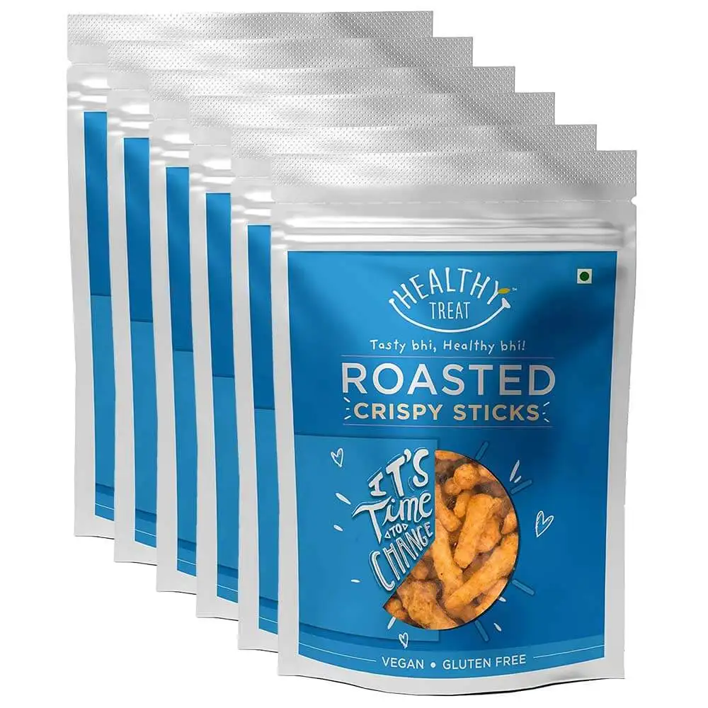 Healthy Treat Roasted Crispy Sticks (Pack of 6),  Each 100g Unflavoured  0.600 kg