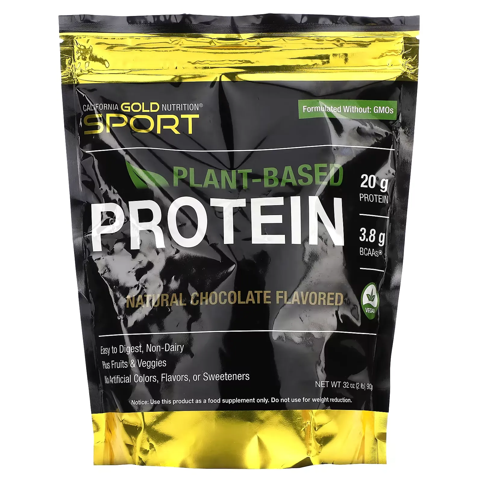 SPORT - Plant-Based Protein, Chocolate, 2 lb Pouch