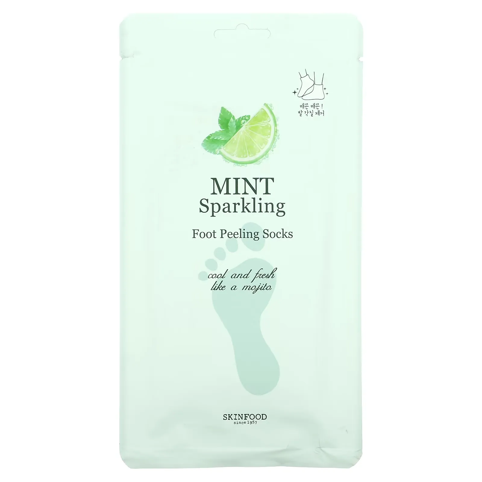 Mint Sparkling, Foot Peeling Socks, 1 Pair,  1.41 fl oz (20 g)