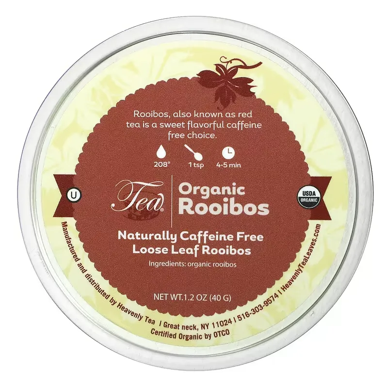 Loose Leaf Rooibos, Organic Rooibos, Caffeine Free, 1.2 oz (40 g)