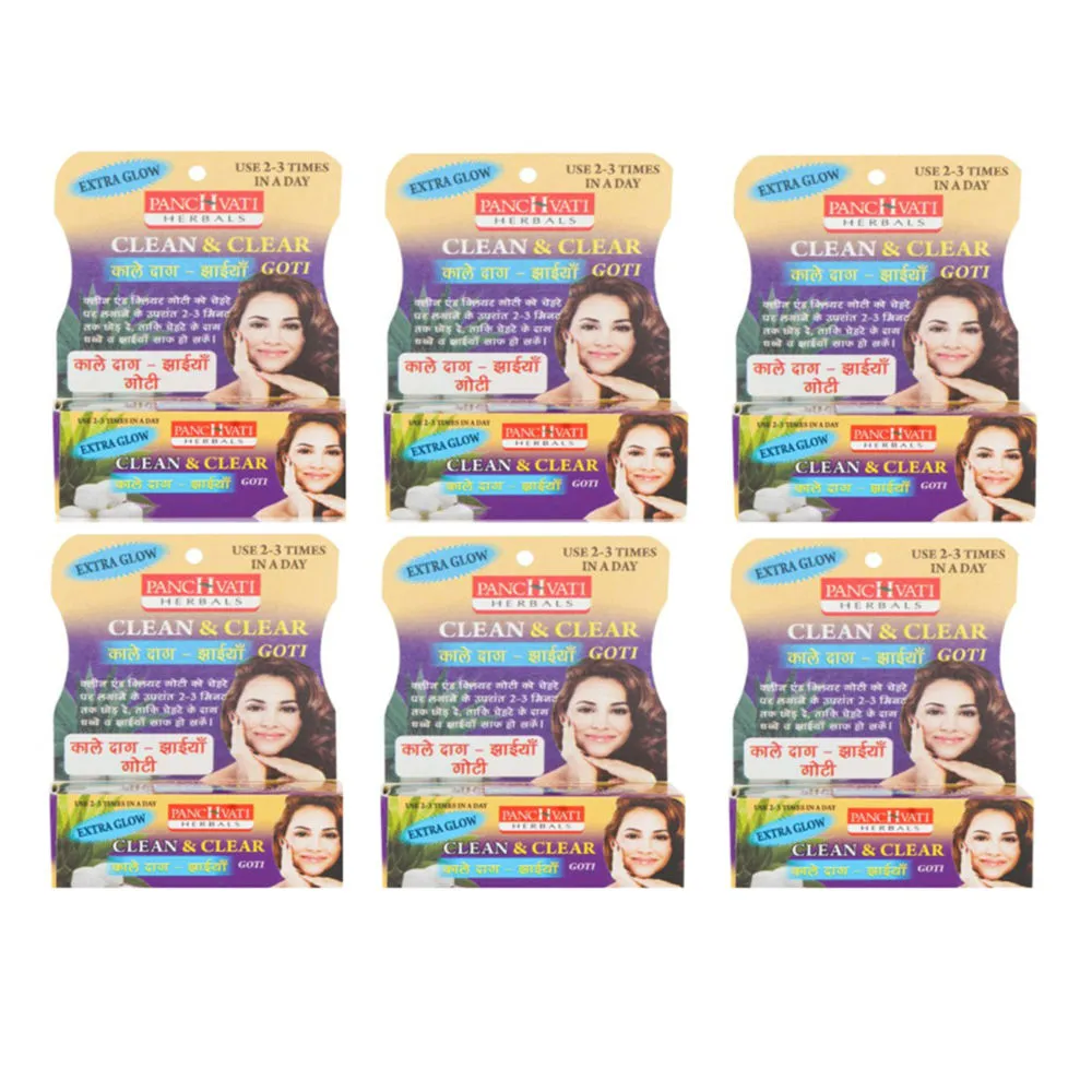 Panchvati Herbals Clean & Clear Goti Soap - Pack Of 6