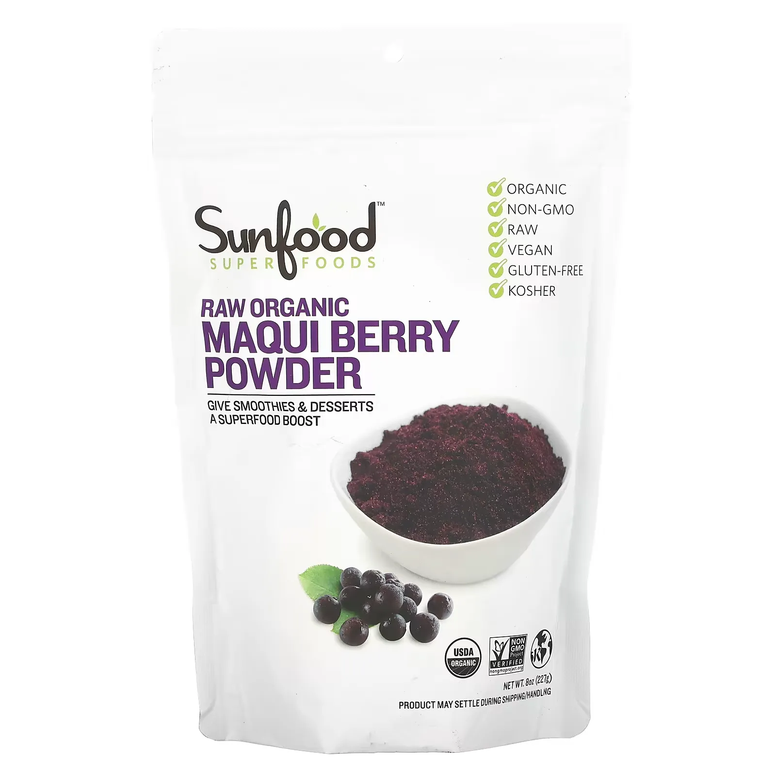 Superfoods, Raw Organic Maqui Berry Powder, 8 oz (227 g)