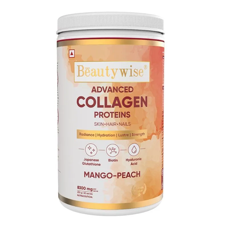 Beautywise Advanced Marine Collagen Proteins Powder - Mango-Peach Flavour