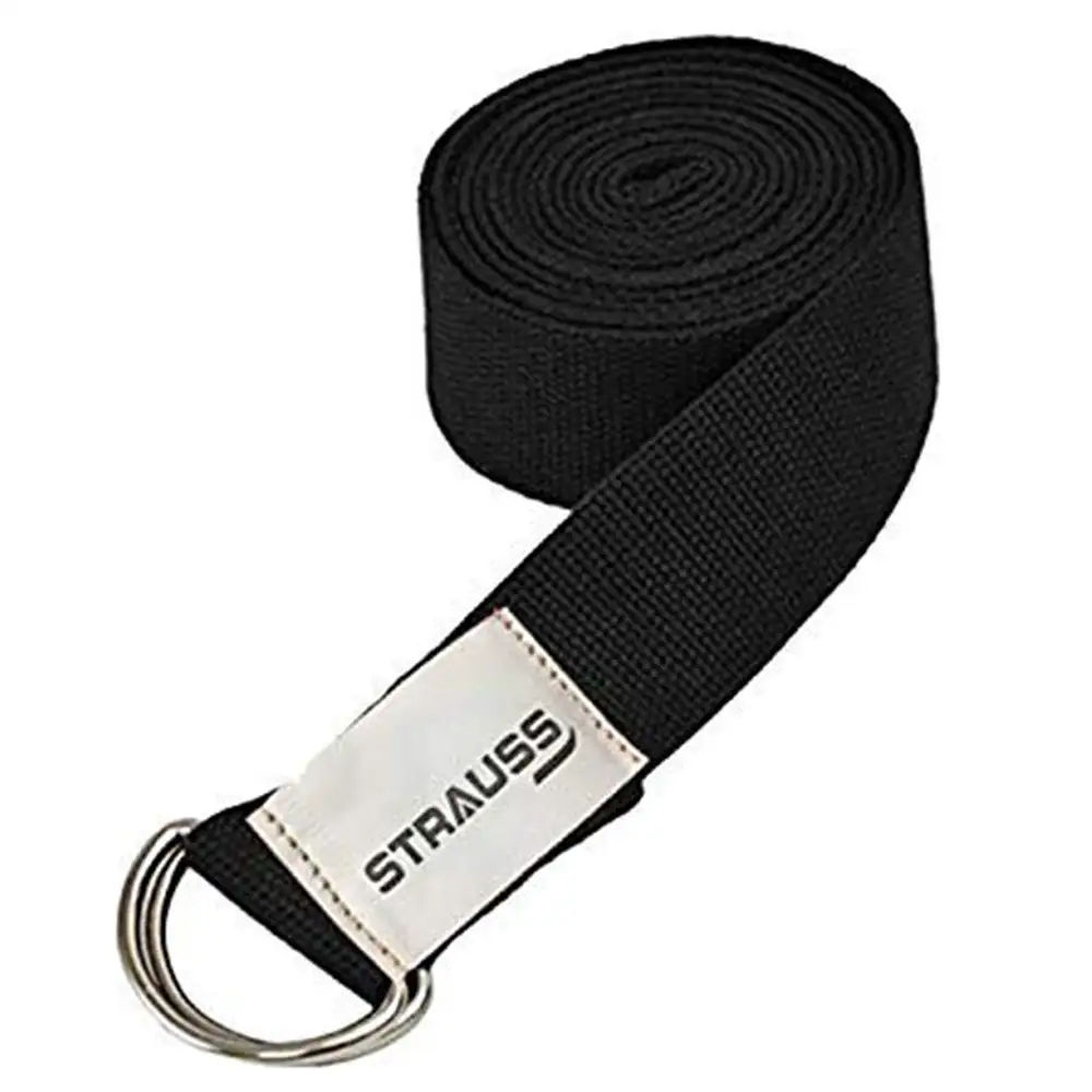 Strauss Yoga Belt,  (Black)  8 Feet