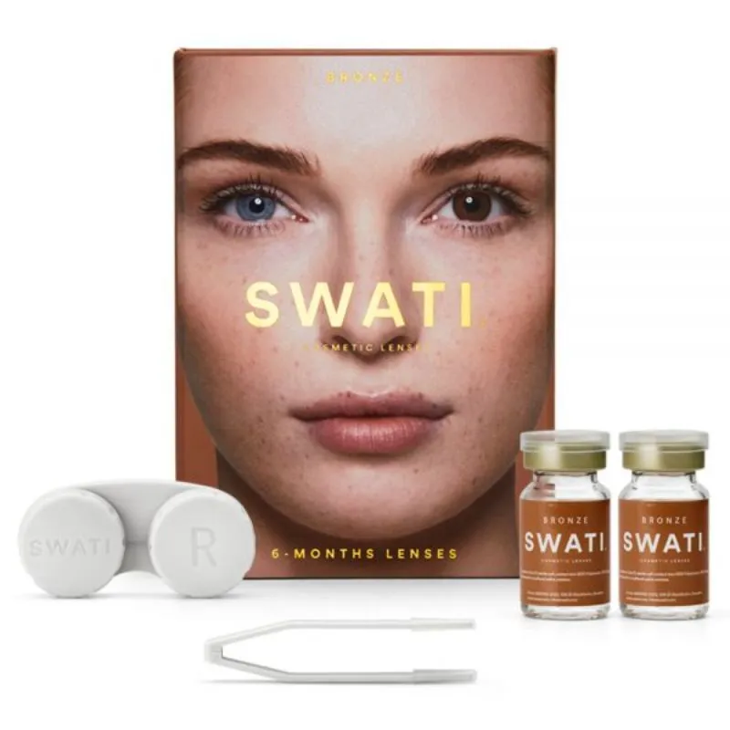 Swati Cosmetics Coloured Lenses - Bronze - 4.00