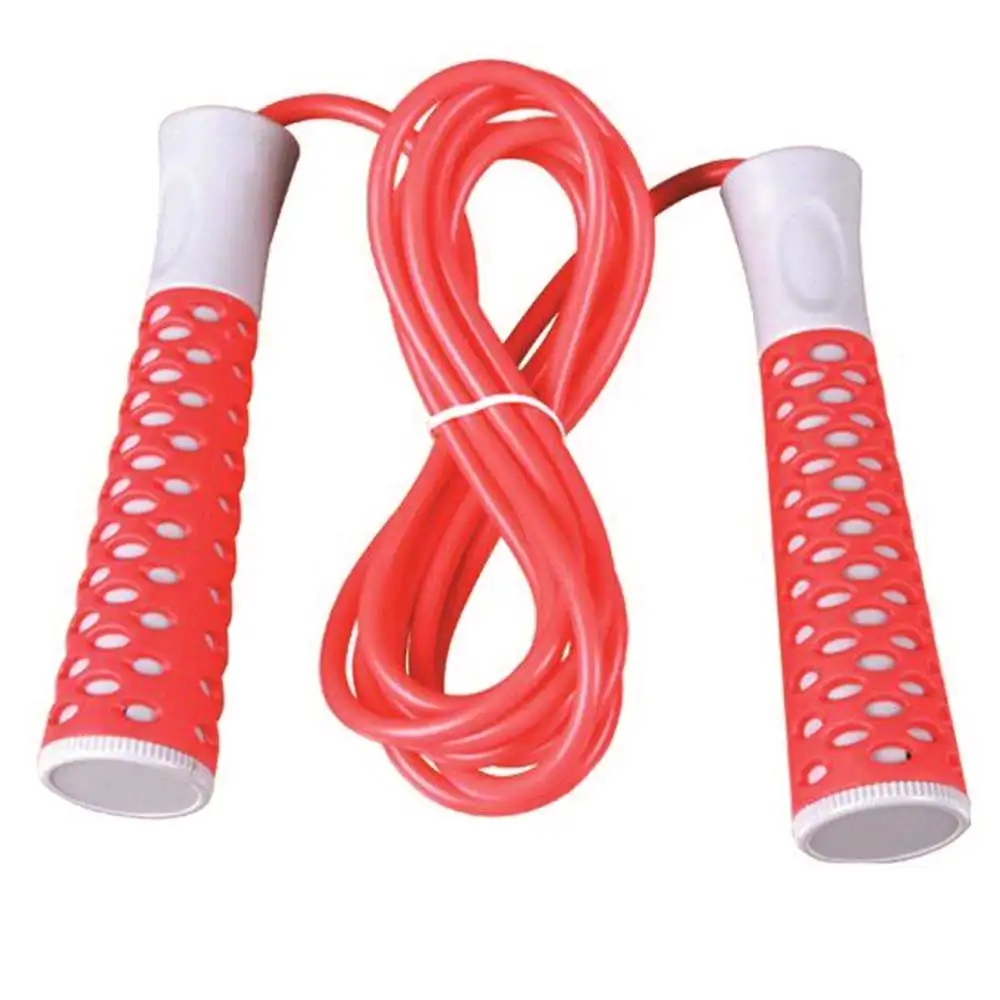 KOBO Skipping Rope With Soft Handle (JR-4),  Red & White  Free Size