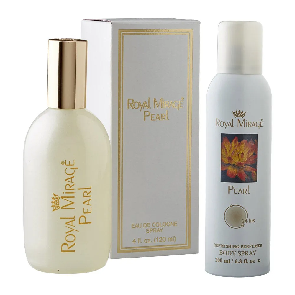 Royal Mirage Pearl Cologne Spary & Pearl Deododrant - Pack Of 2