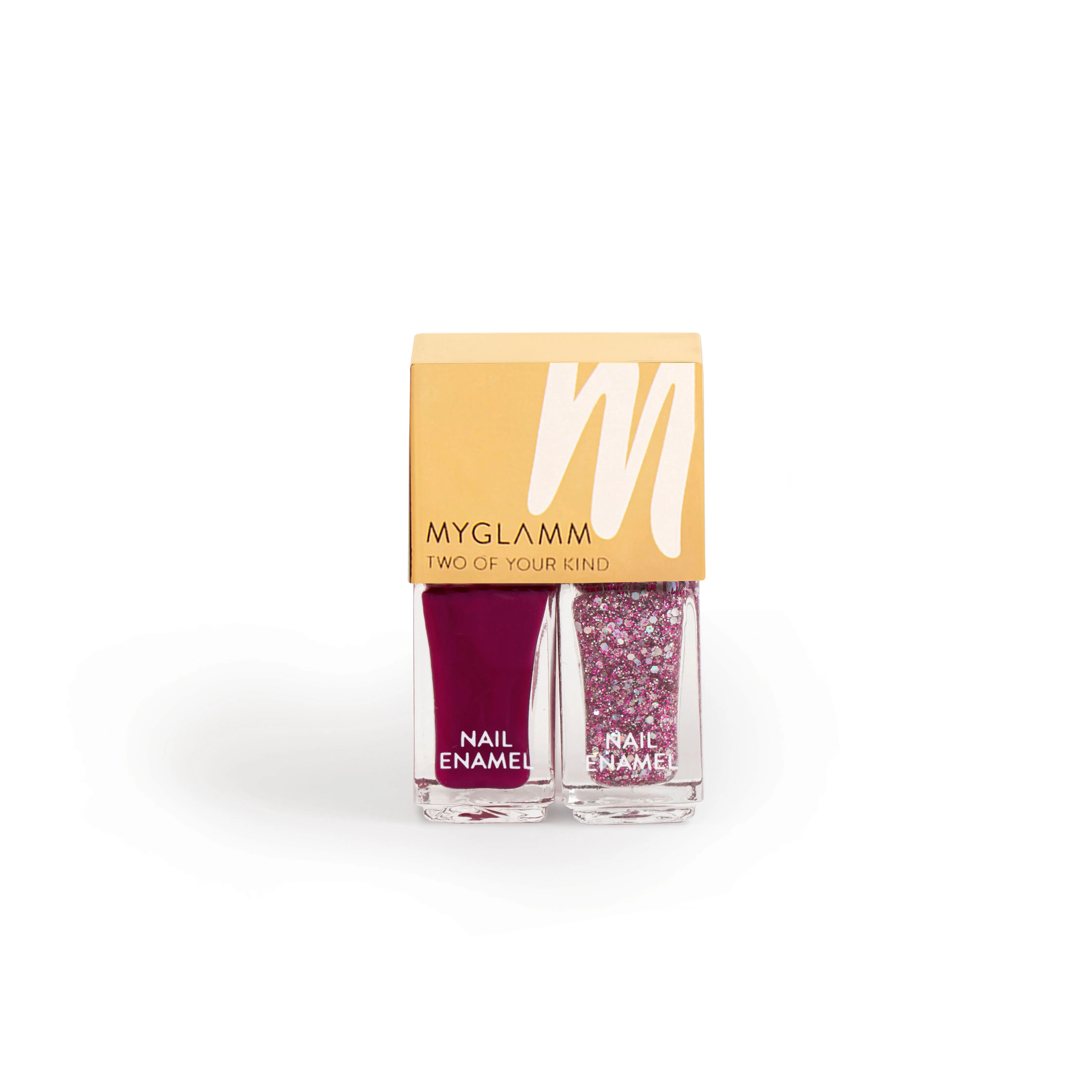 MyGlamm Two Of Your Kind Nail Enamel Duo Glitter Collection