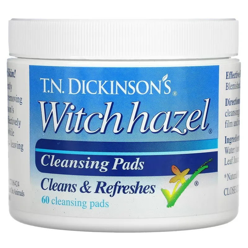 T.N. Dickinson's Witch Hazel Cleansing Pads, 60 Pads