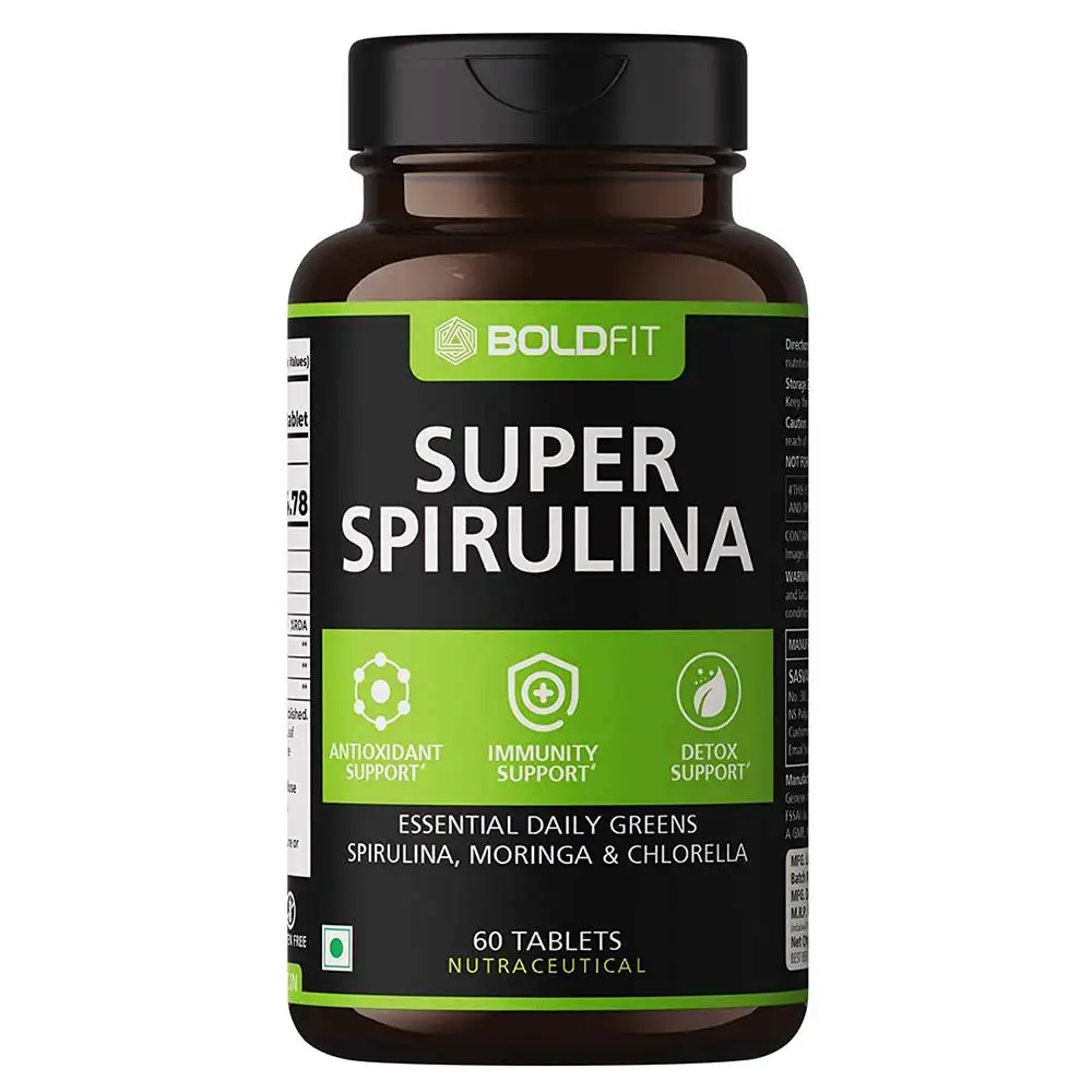 Boldfit Super Spirulina,  60 tablet(s)