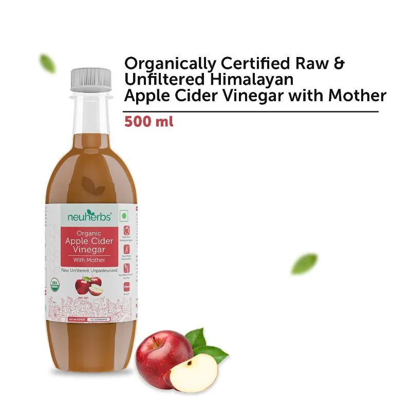 Neuherbs Certified Organic Apple Cider Vinegar With Mother