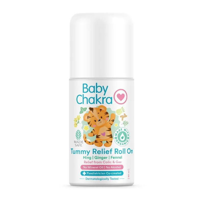 BabyChakra Tummy Relief Roll On | Quick Relief From Colic & Gas | No Mineral Oil & No Alcohol