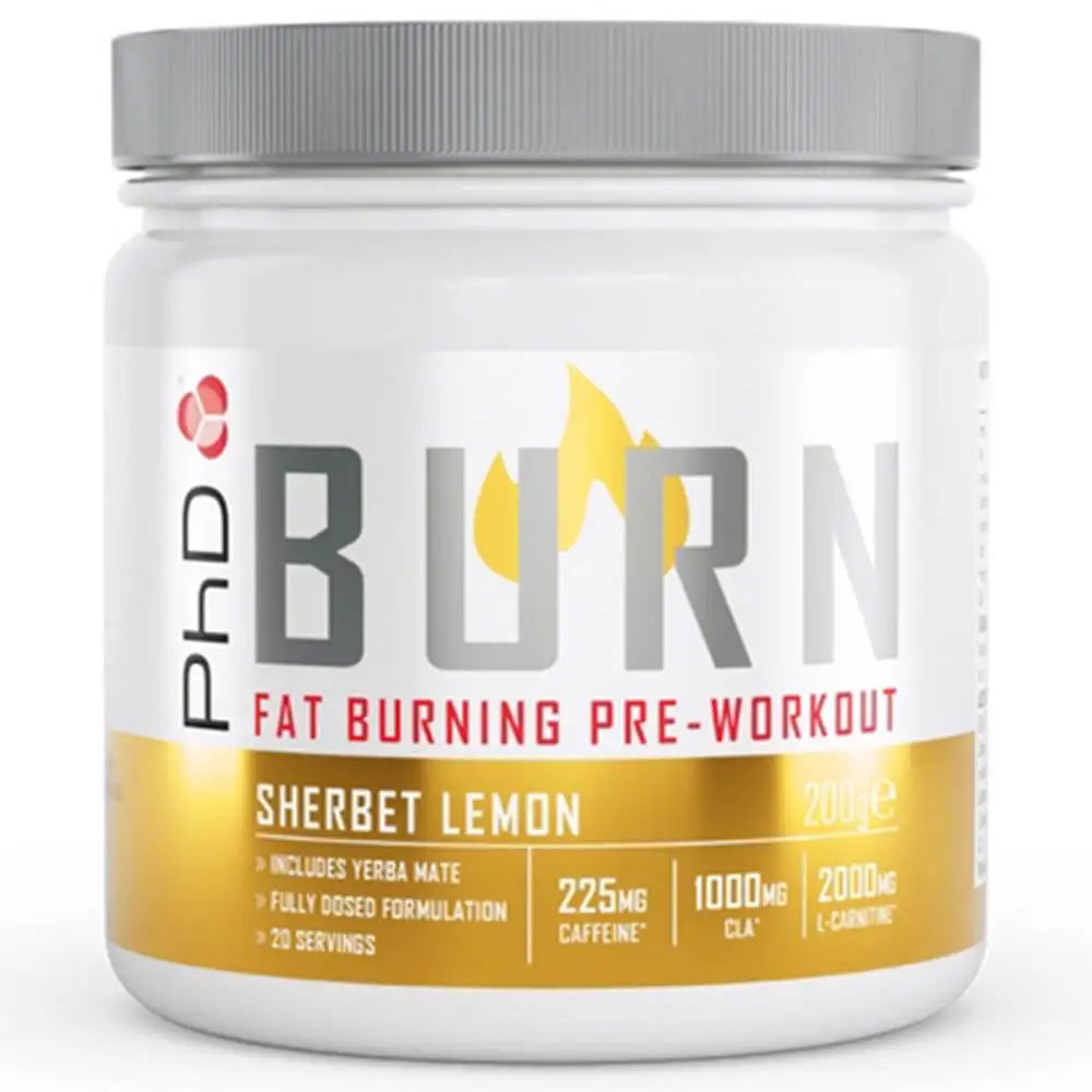 PhD Preworkout Burn,  0.44 lb  Sherbet Lemon