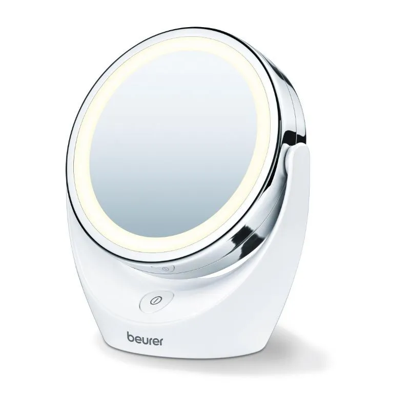 Beurer BS 49 Illuminated Cosmetics Mirror, Battery Powered, 3 Years Warranty