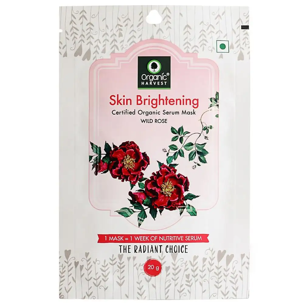 Organic Harvest Skin Brightening Sheet Mask,  20 g  for All Skin Types