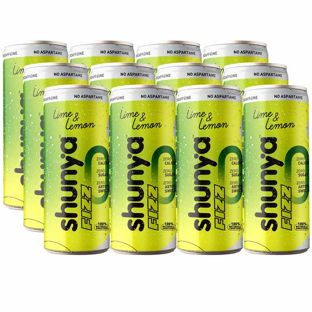 Shunya Fizz,  300 ml  Lime & Lemon (Pack of 12)