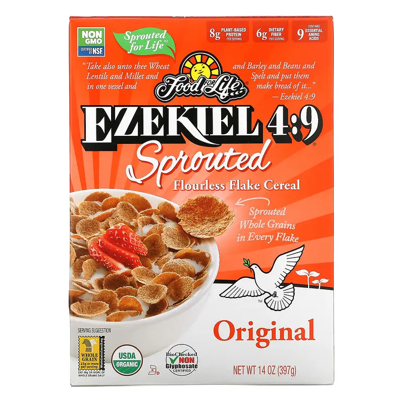 Ezekiel 4:9, Sprouted Flourless Flake Cereal, Original, 14 oz (397 g)