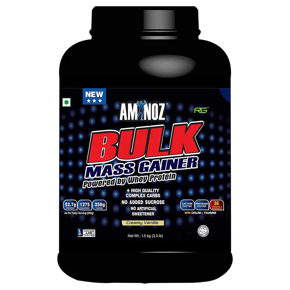 Aminoz Bulk Mass Gainer,  3.3 lb  Creamy Vanilla