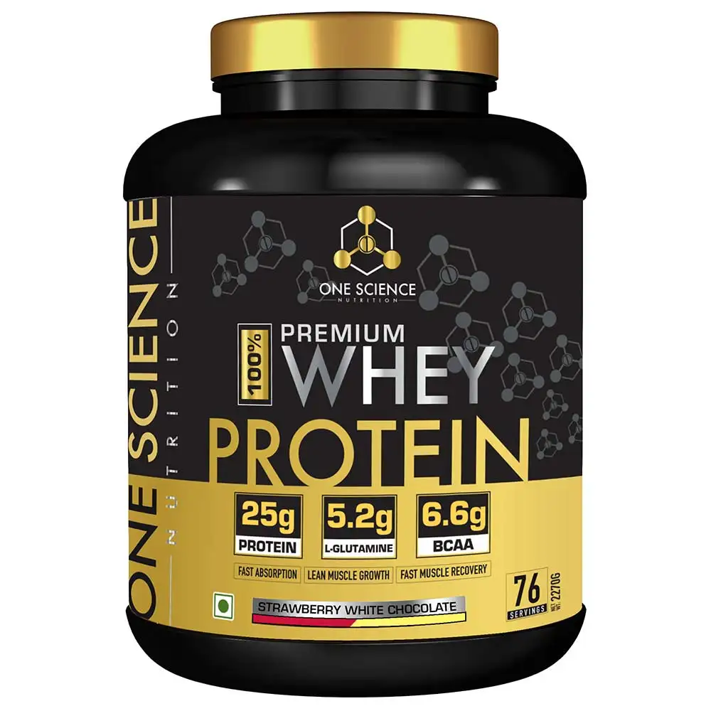 One Science 100% Premium Whey Protein,  5 lb  Strawberry White Chocolate