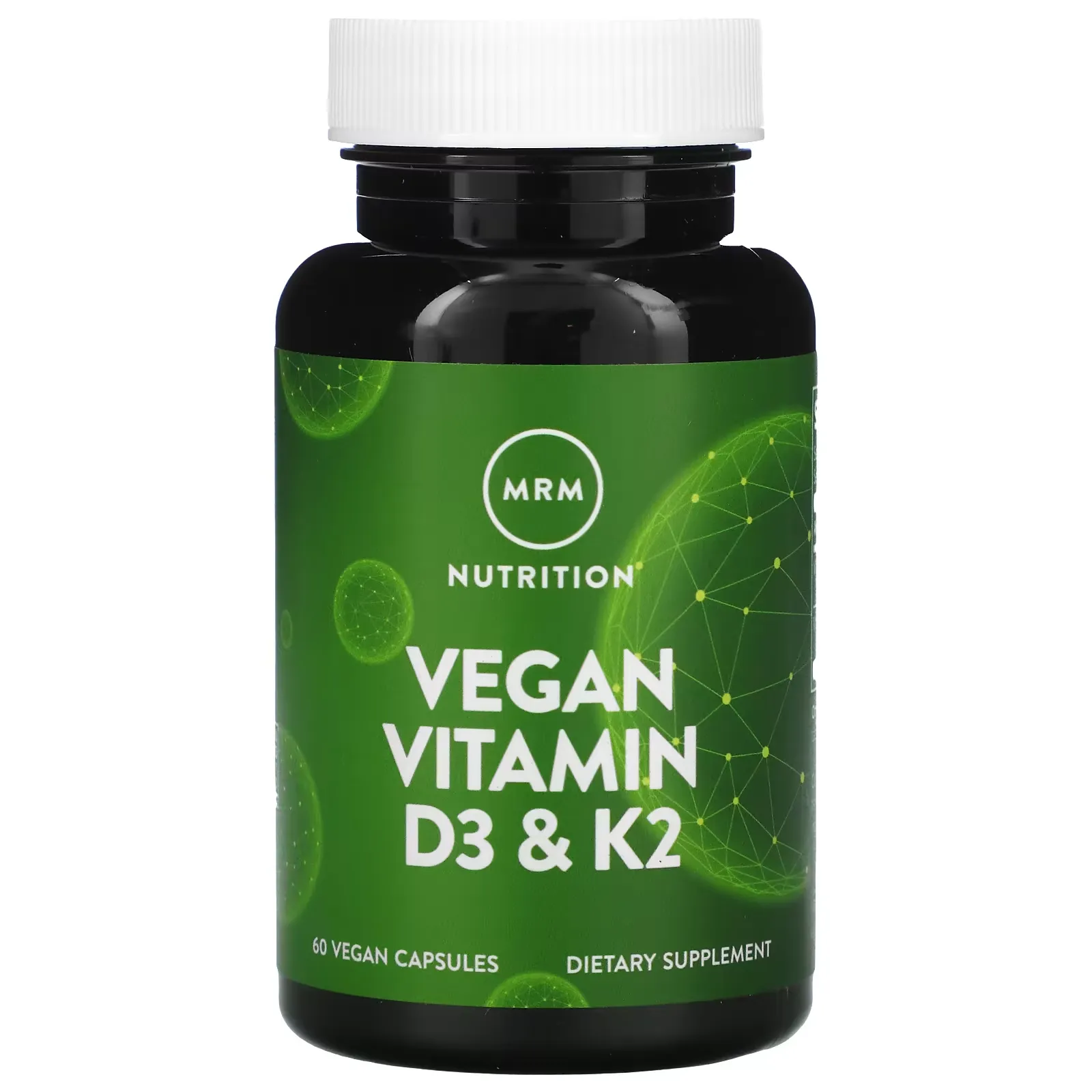 Vegan Vitamin D3 & K2, 60 Vegan Capsules