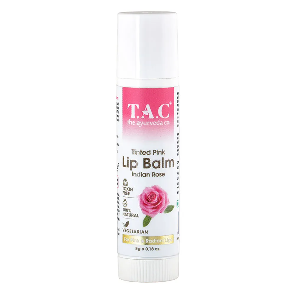 TAC - The Ayurveda Co. Tinted Pink Lip Balm Indian Rose