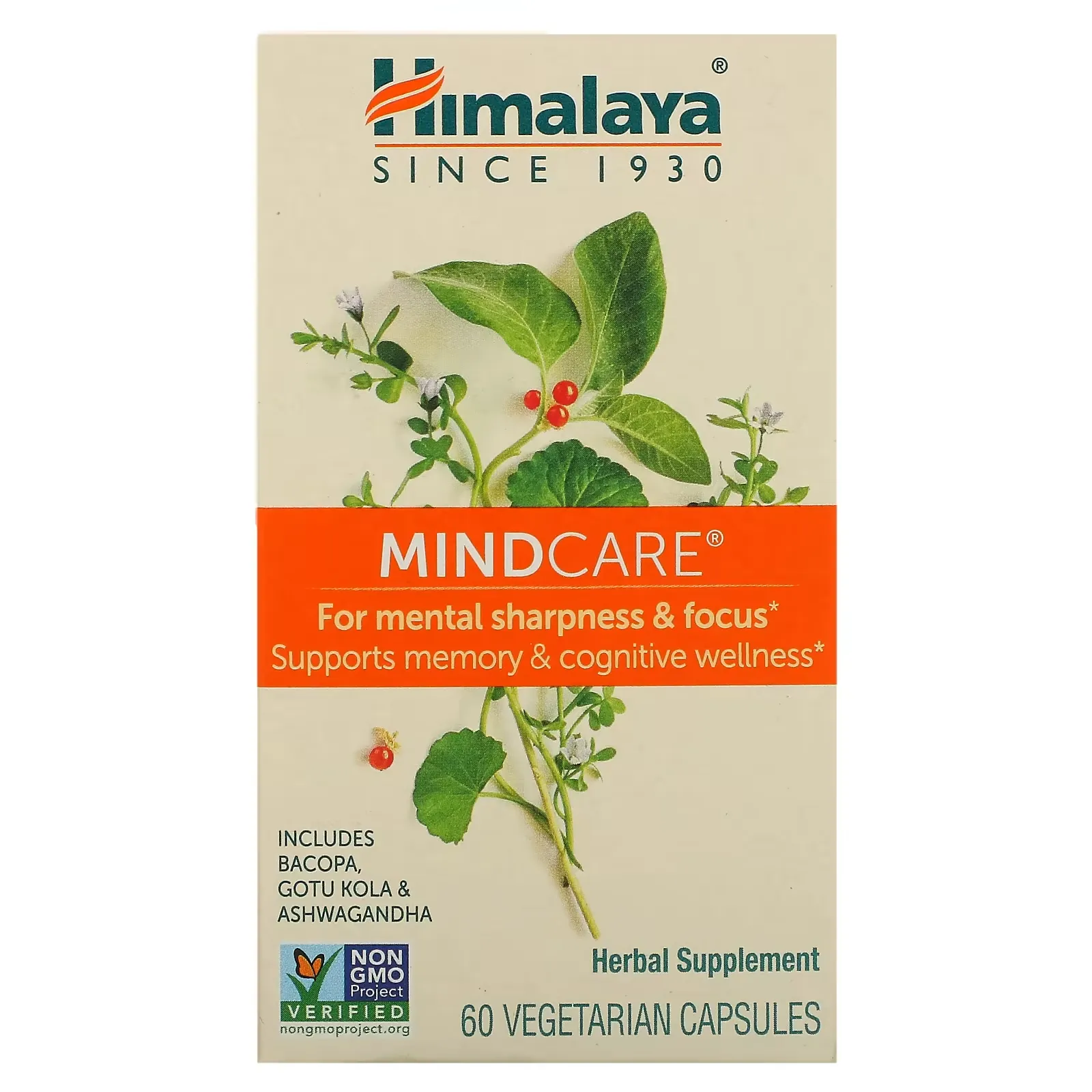 MindCare, 60 Vegetarian Capsules