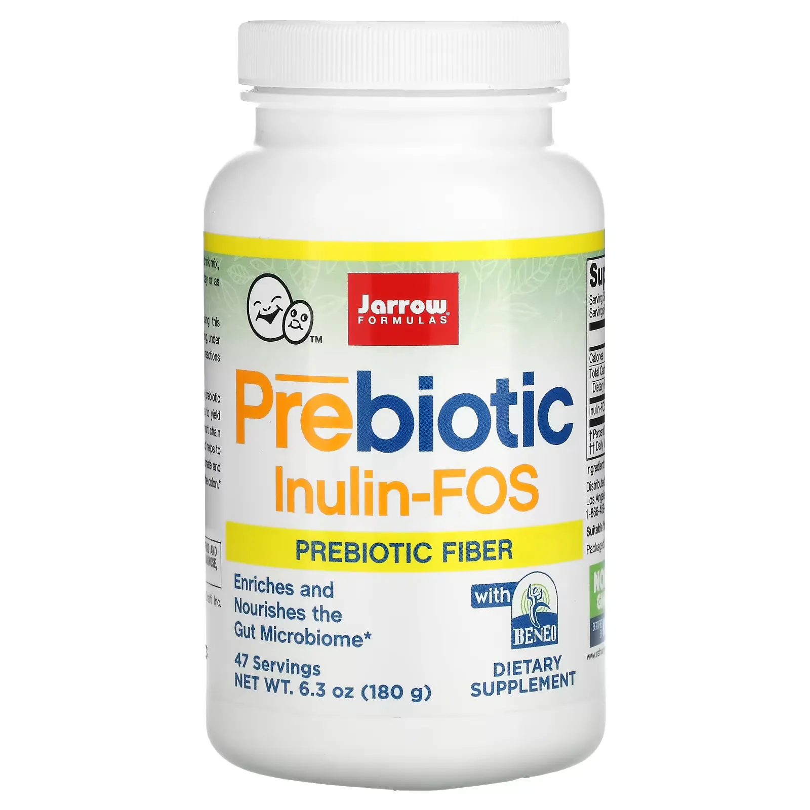 Prebiotic Inulin-FOS Powder, 6.3 oz (180 g)