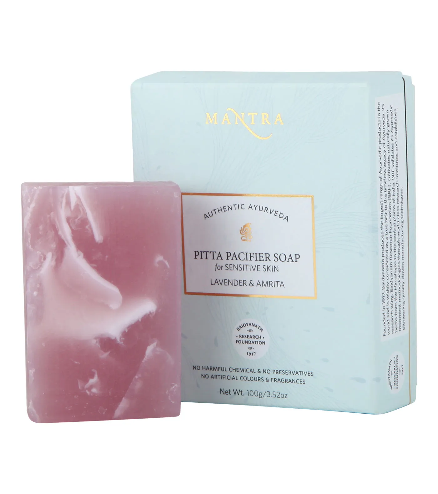 Mantra Herbal Pitta Pacifier Sensitive Skin Lavender & Amrita Soap