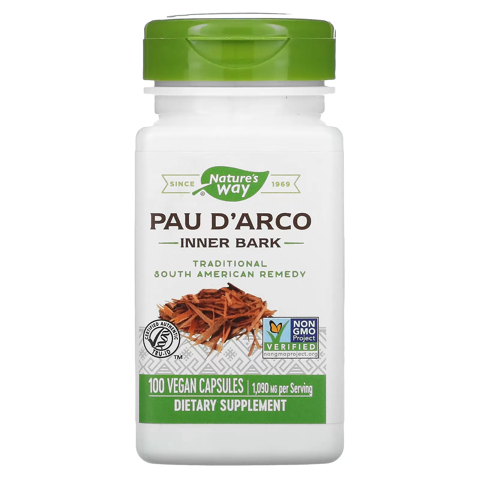 Pau D'Arco Inner Bark, 545 mg, 100 Vegan Capsules