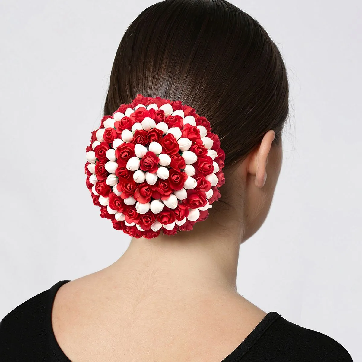 Peora Artificial Flower Bun Juda Flower Gajra Festive Hair Accessories - Pf25hj02r