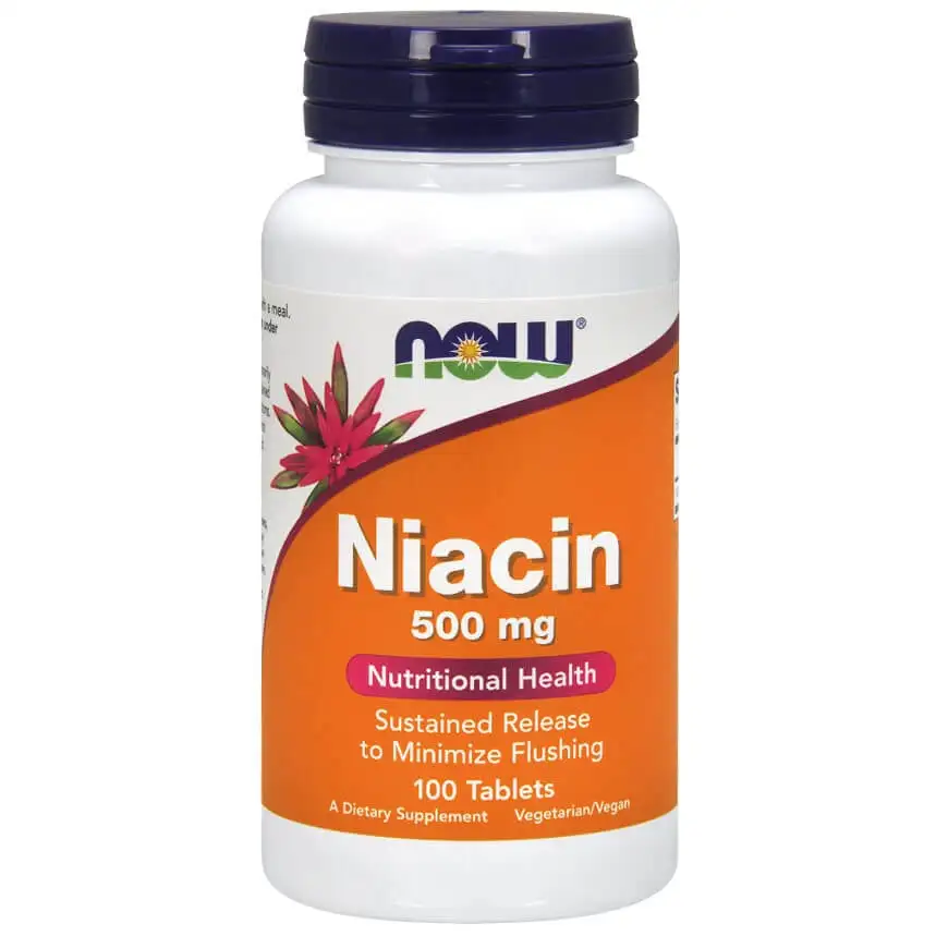 Now Niacin (500 mg),  Unflavoured  100 capsules