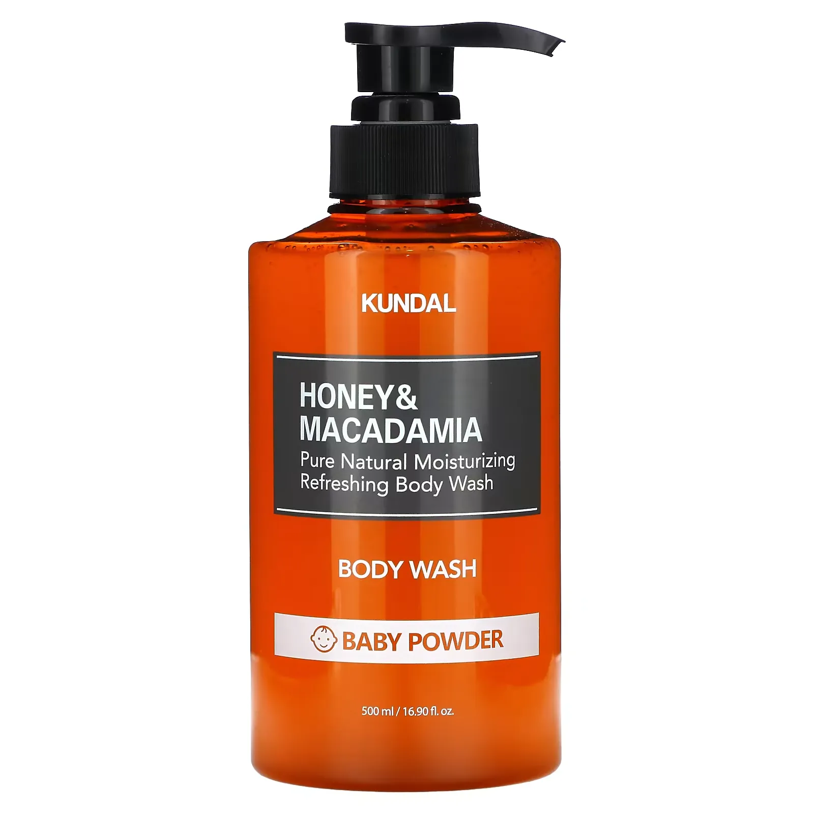 Honey & Macadamia, Body Wash, Baby Powder, 16.9 fl oz (500 ml)