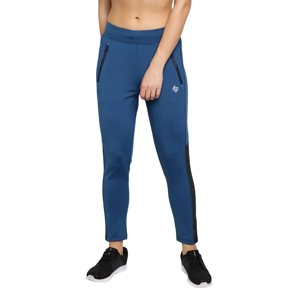 John Ally Women's Slim Fit Track Pant,  Berlin Blue  Large