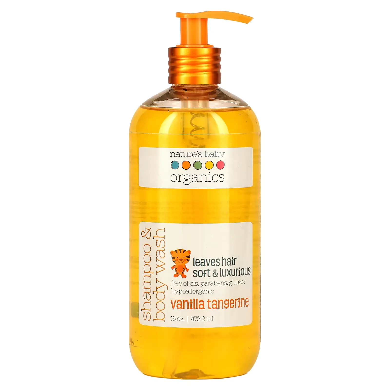 Shampoo & Body Wash, Vanilla Tangerine, 16 oz (473.2 ml)