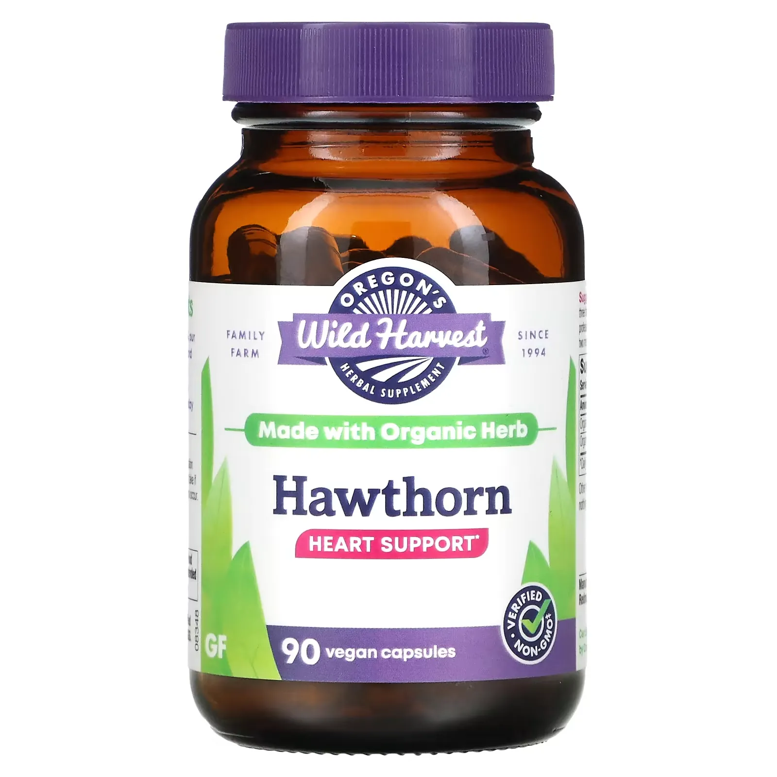 Hawthorn, 90 Vegan Capsules