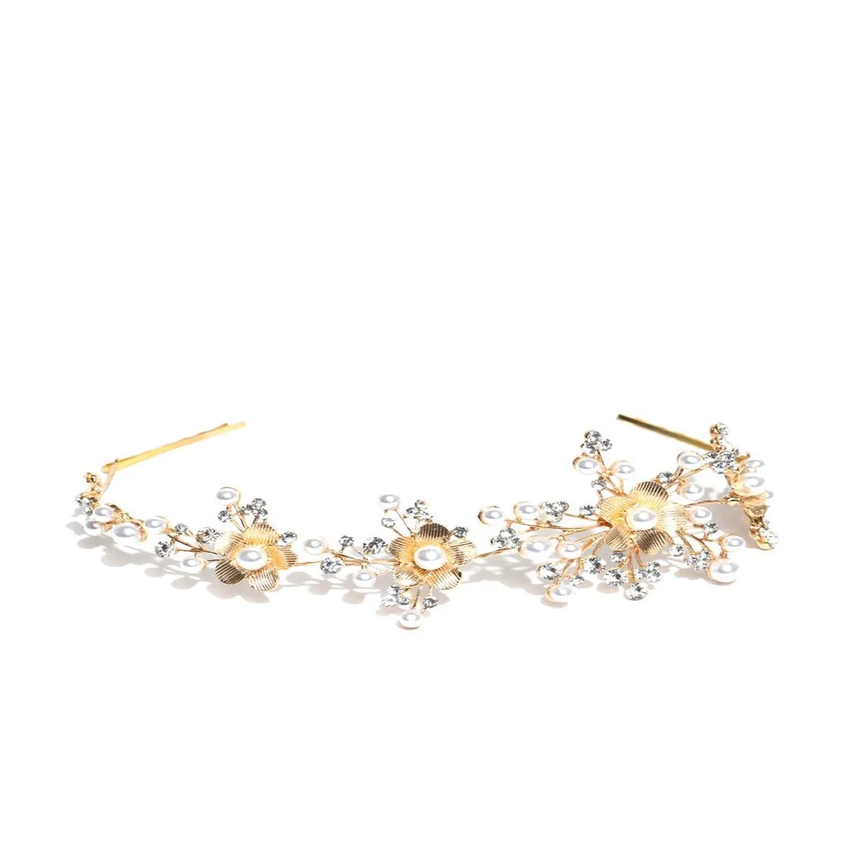 Priyaasi Gold-Plated Stone-Studded Hairband