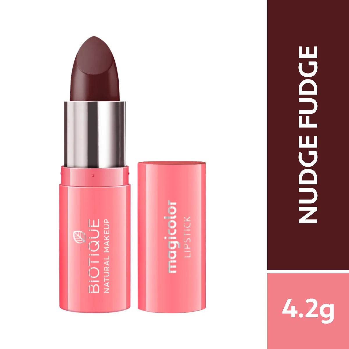 Biotique Natural Makeup Magicolor Lipstick - Nudge Fudge