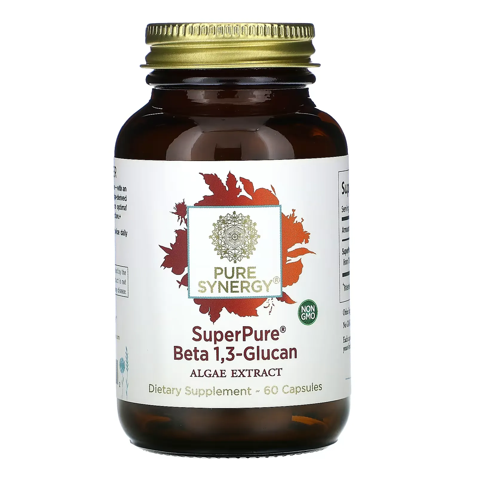 SuperPure, Beta 1,3 Glucan, Algae Extract, 60 Capsule