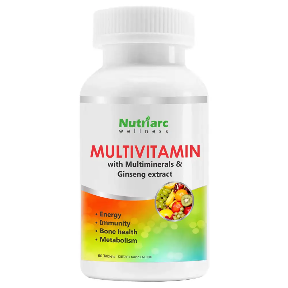 Nutriarc Wellness Multivitamin with Multiminerals & Ginseng Extract,  60 tablet(s)  Unflavoured