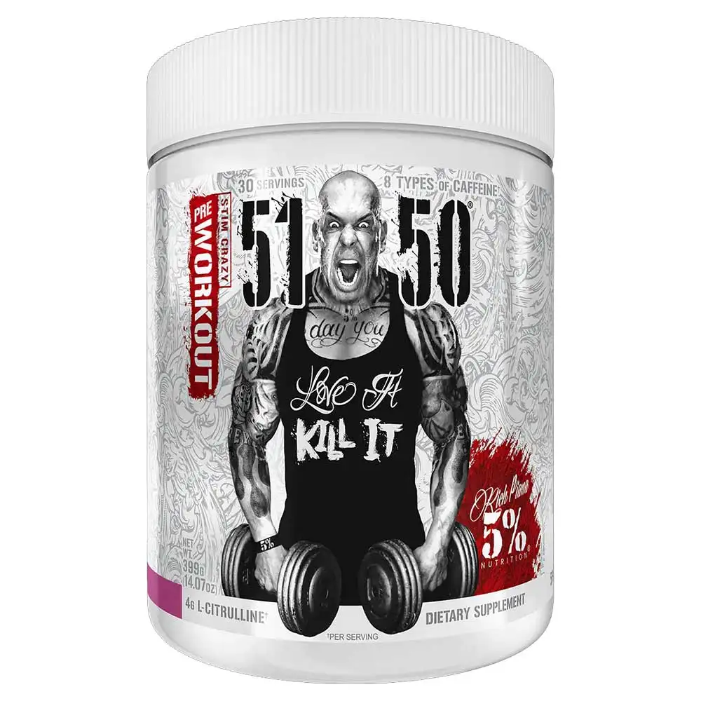 Rich Piana - 5% Nutrition 51-50 Pre-Workout,  0.87 lb  Wild Berry