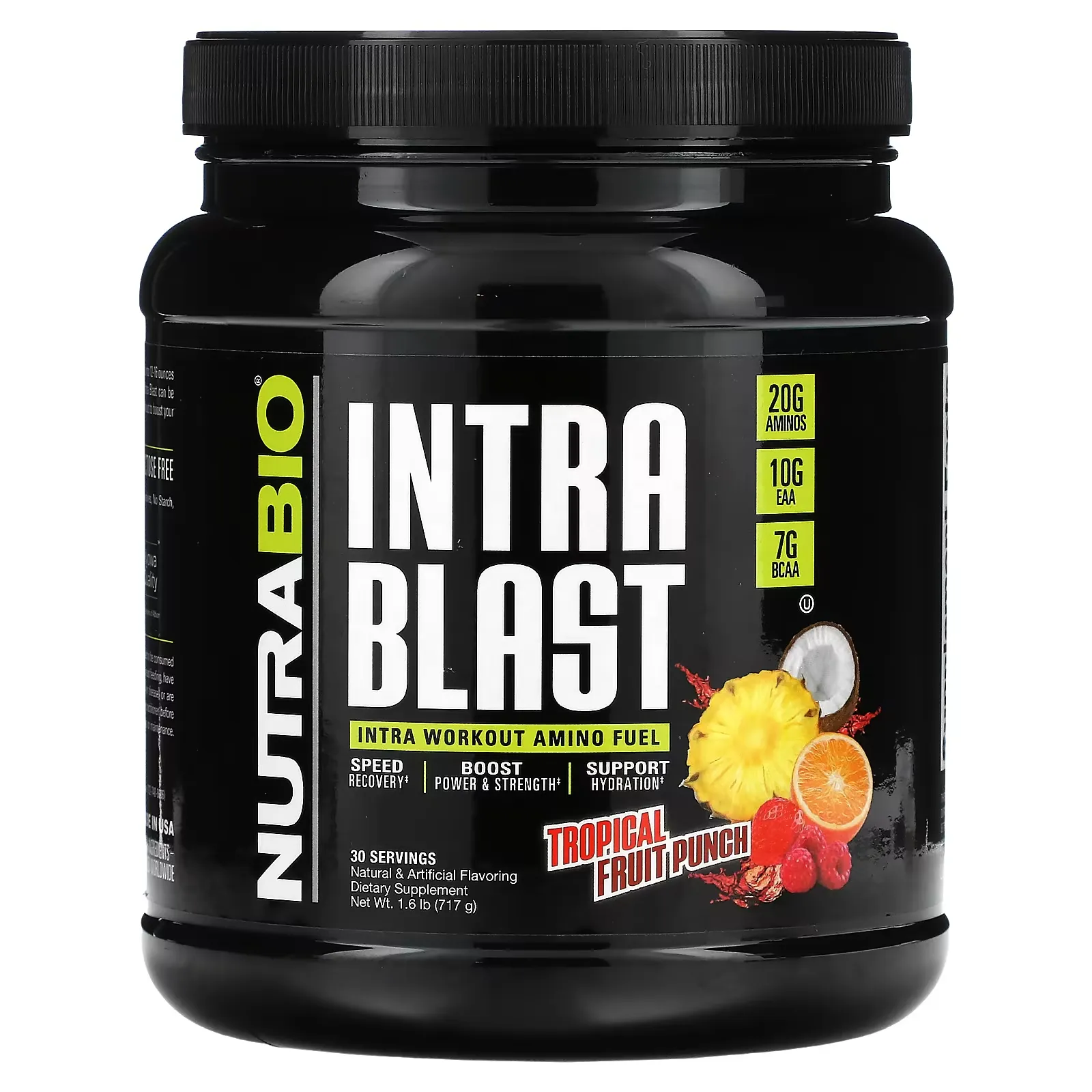 Intra Blast, Intra Workout Amino Fuel, Tropical Fruit Punch, 1.6 lb (717 g)