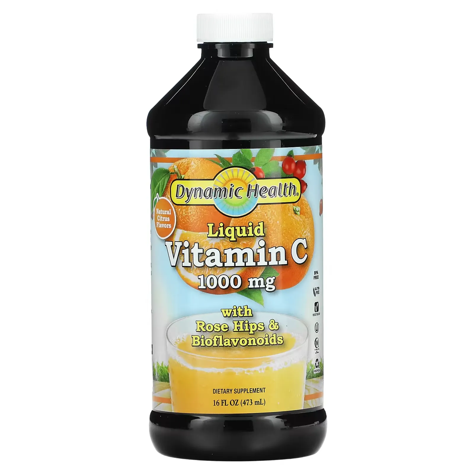 Liquid Vitamin C, Natural Citrus , 1,000 mg, 16 fl oz (473 ml)