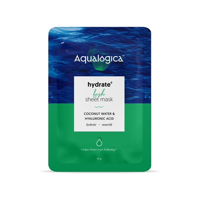 Aqualogica Hydrate+ Sheet Mask with Coconut Water & Hyaluronic Acid