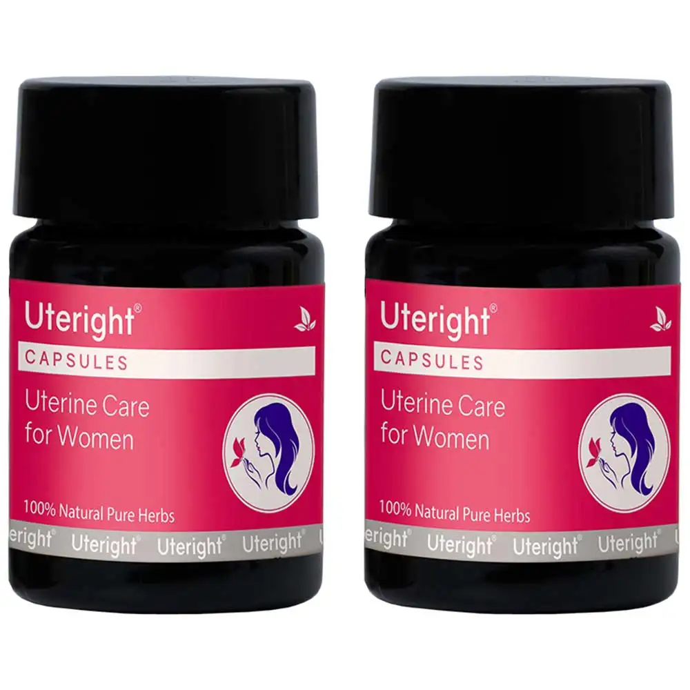 Uteright Uterine Care for Women,  10 capsules  Unflavoured (Pack of 2)