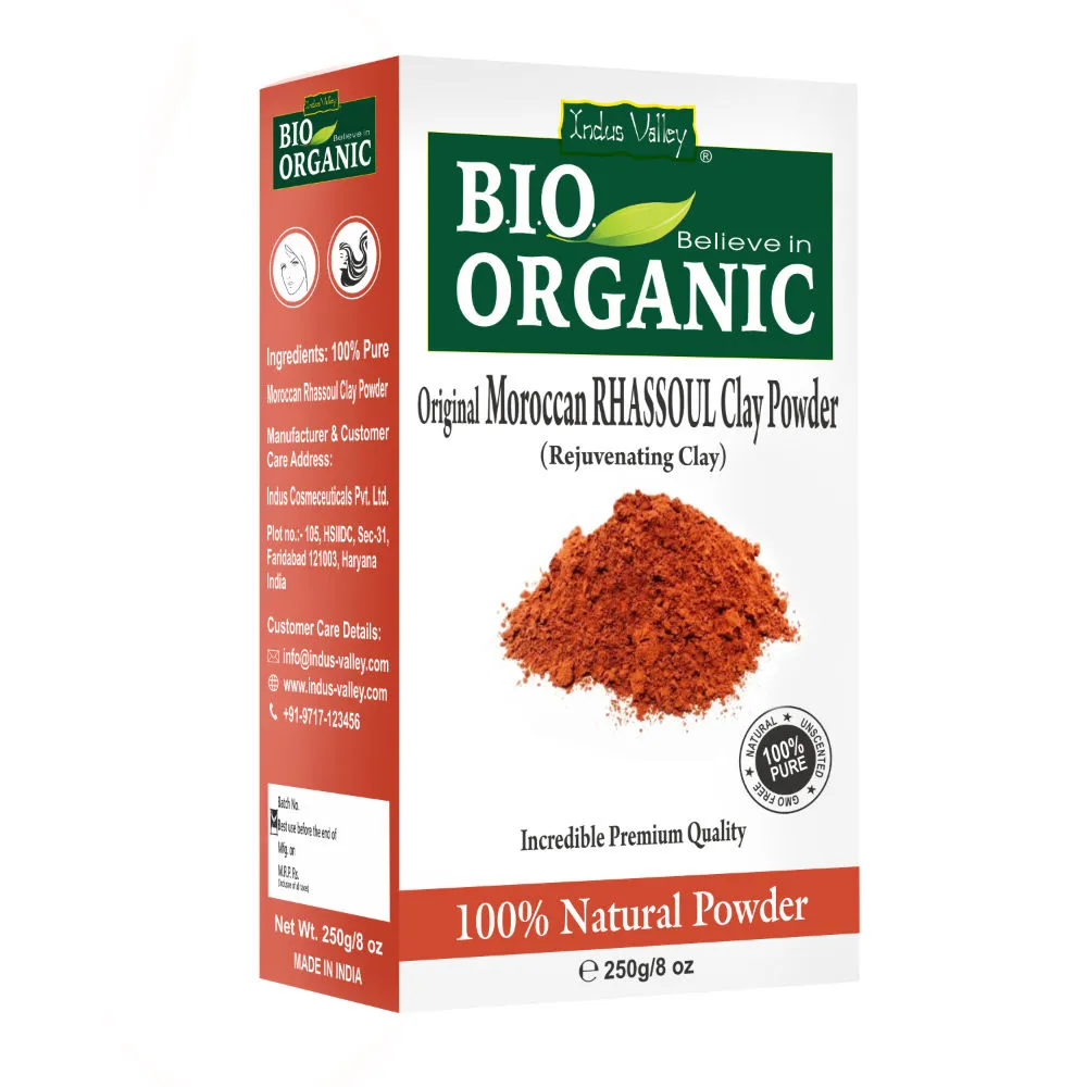 Indus Valley Bio Organic Moroccan Rhassoul Clay Powder