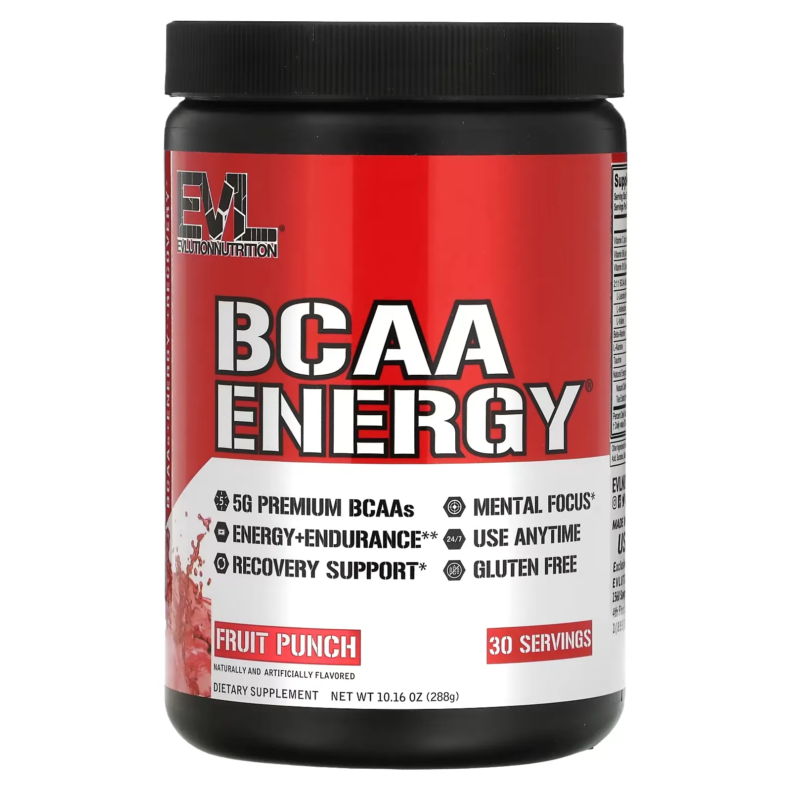 BCAA ENERGY, Fruit Punch, 10.16 oz (288 g)