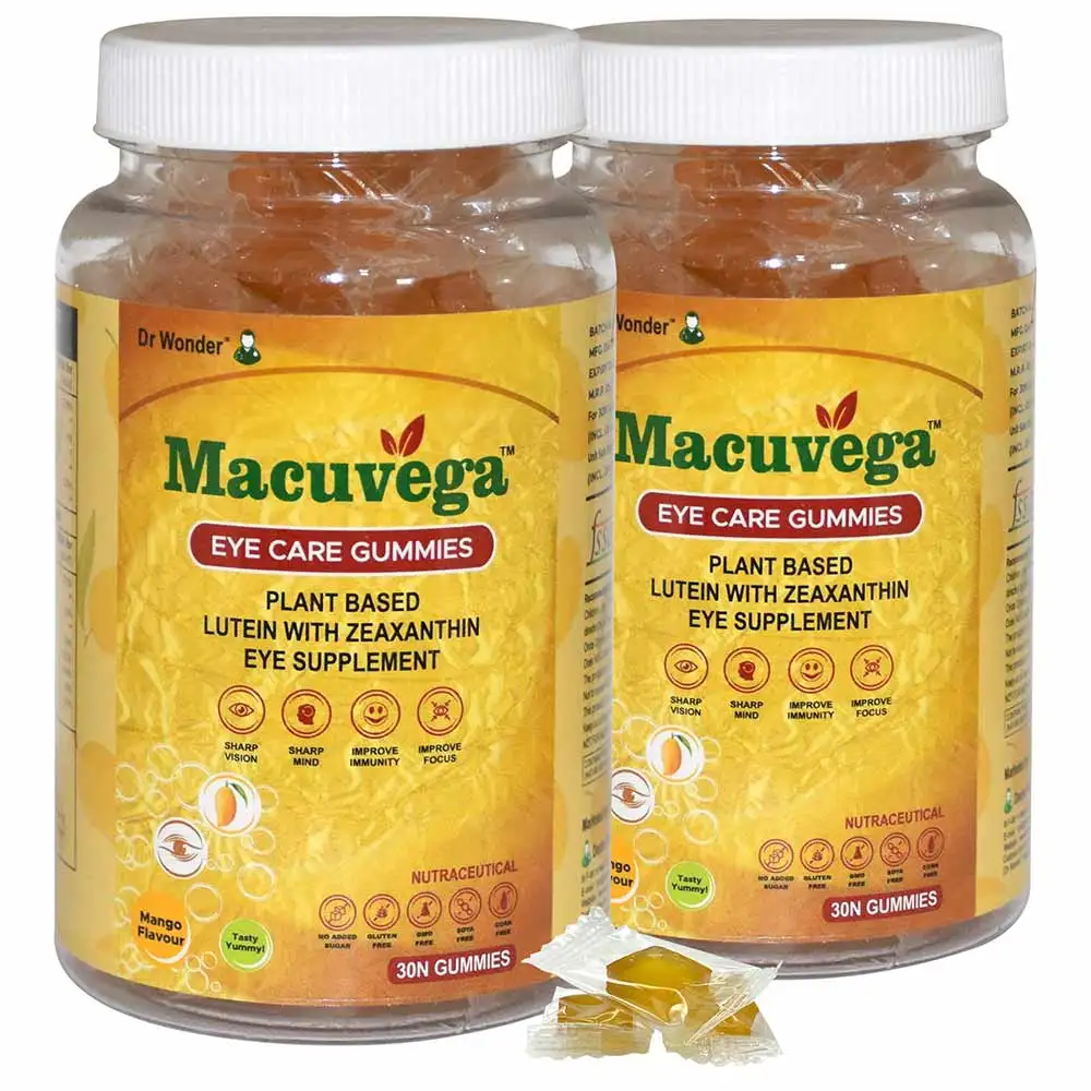 Dr Wonder Macuvega Eye Care Mango (Pack of 2),  30 gummies