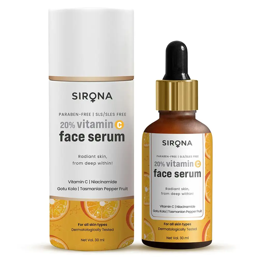 Sirona 20% Vitamin C Face Serum,  30 ml  for All Skin Type