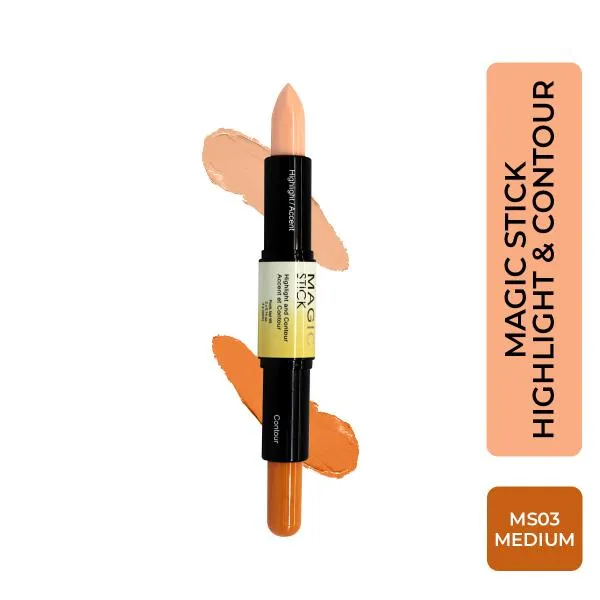 Half N Half Magic Stick 2 In 1 Cover Perfection Highlight & Concealer - Medium 03